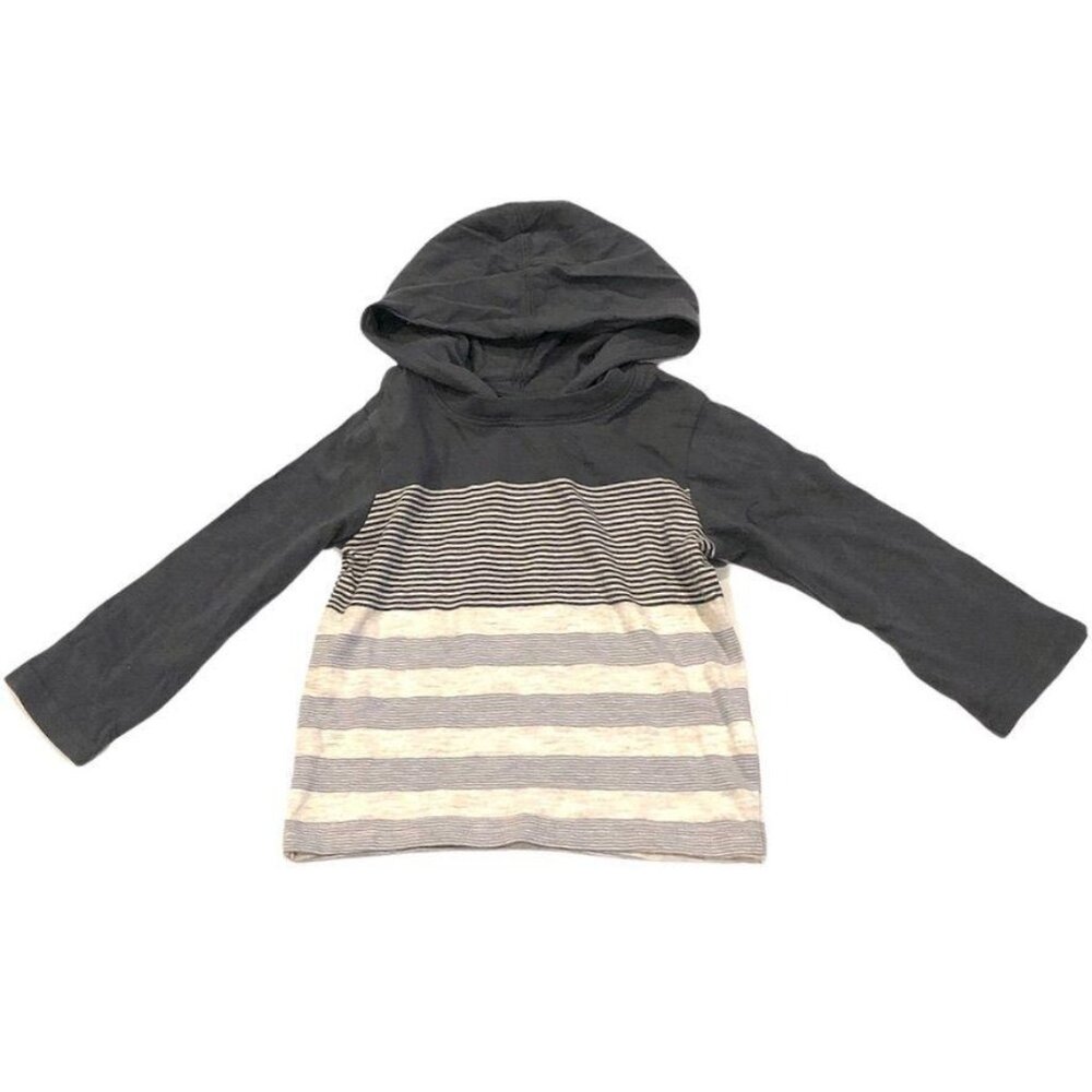 Children's Place Cotton Hooded Pullover Gray 12 18 Months